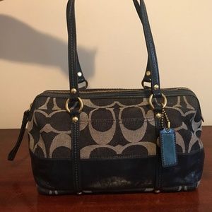 Coach Denim Satchel Bag #12551